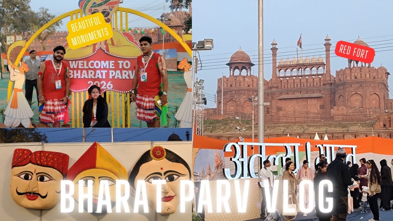 Bharat Parv 2026 at Red Fort | Full Vlog 🎥✨| Bharat Parv 2026 Lal Quila 🤗