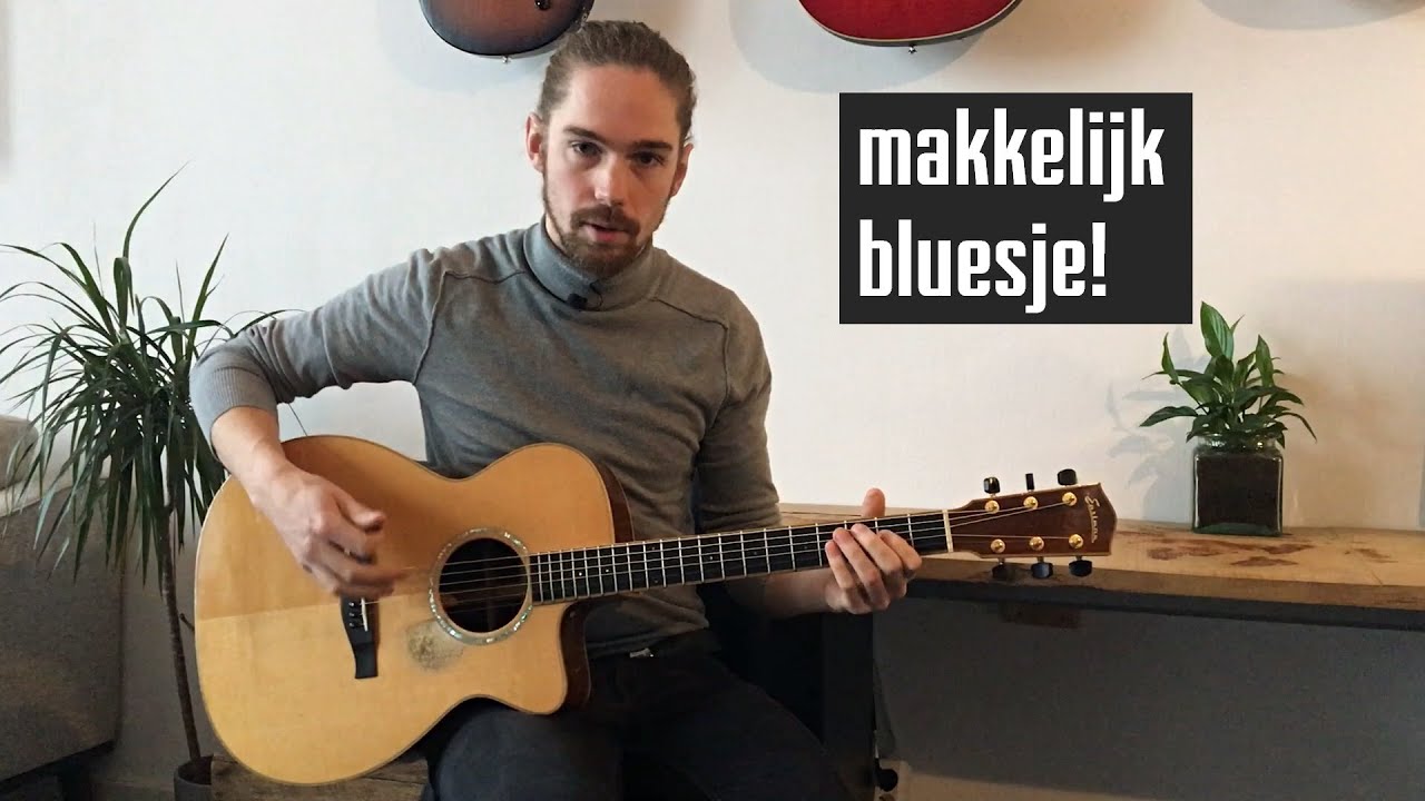 Makkelijk BLUES LIEDJE op gitaar voor beginners!