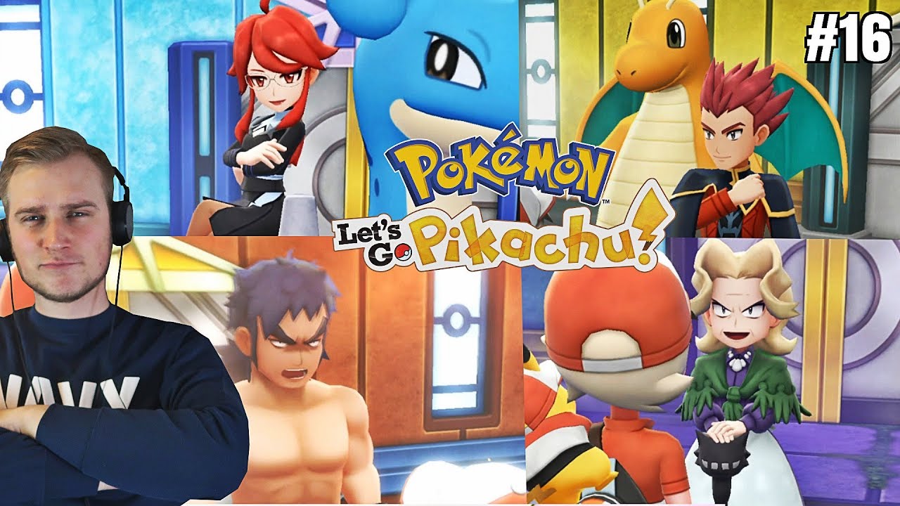 Elitarna Czwórka! Czempion Ligi Pokemon ! (Pokemon Let's GO Pikachu ! odc. #16)