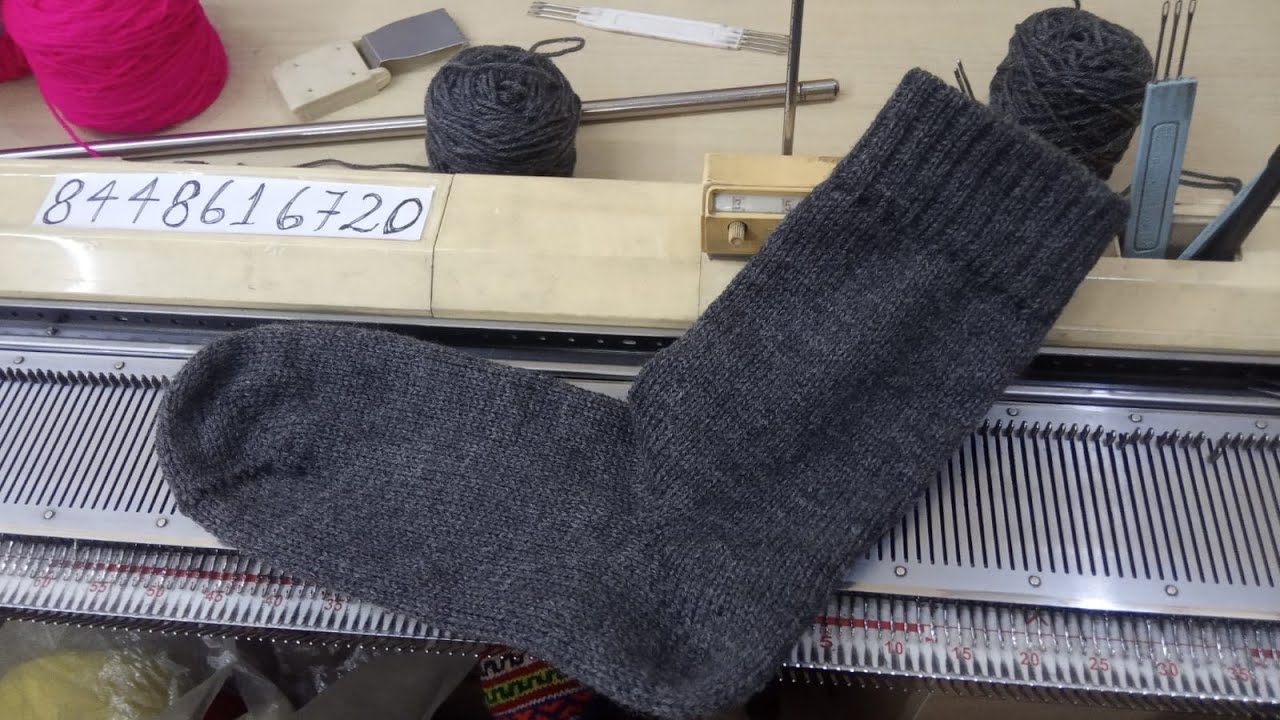Gents Woolen Socks मशीन से कैसे बनाए इन हिंदी | How To Knit Gents Socks By Knitting Machine