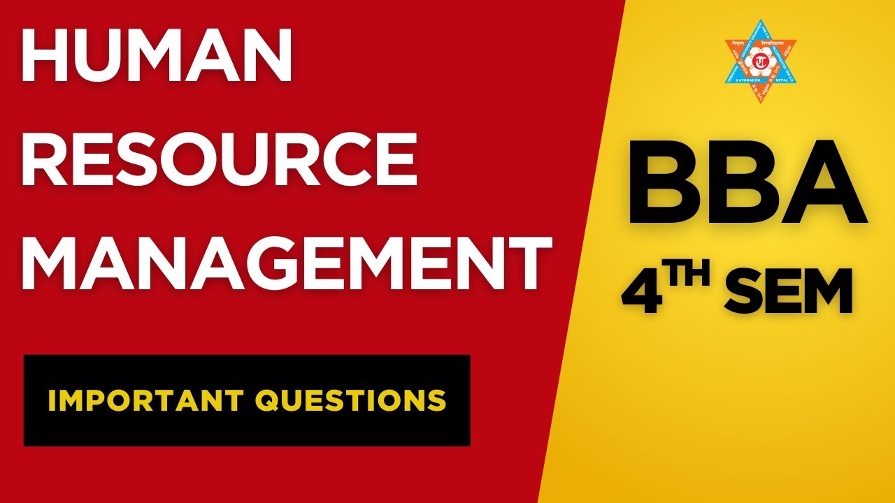 Human Resources Management Important Question || BBA || 4th semester || Master Daju ||