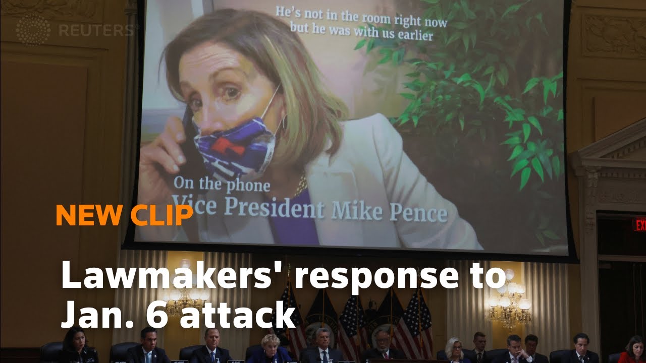 Video shows U.S. lawmakers seeking help during Jan. 6 riot
