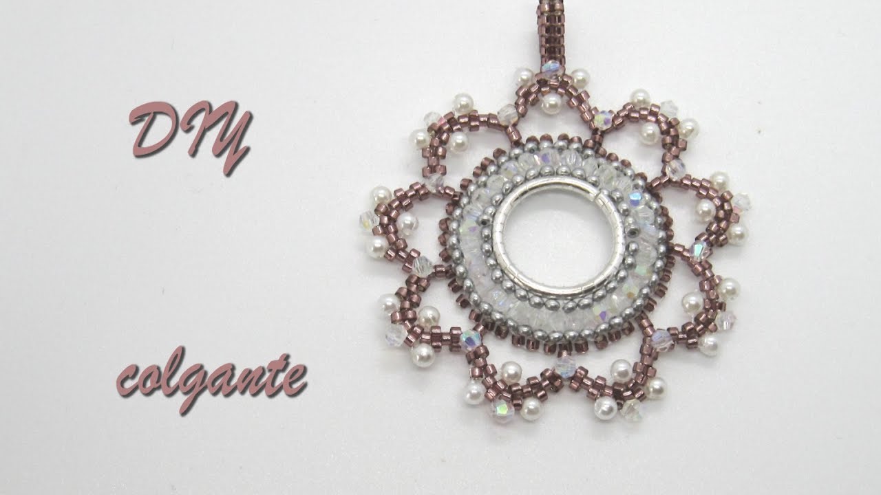 DIY - Colgante con forma de flor DIY - Pendant with flower shape