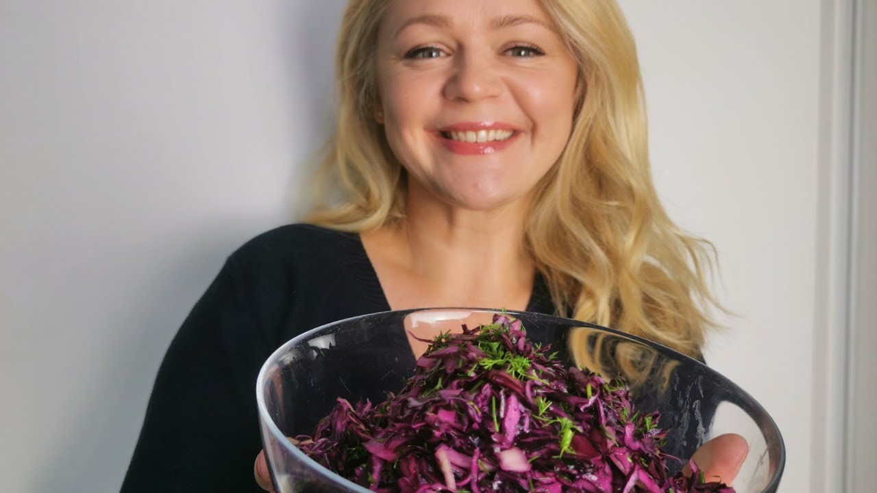 Rotkohlsalat zum Schüssel auslecken lecker! Salat mit Rotkohl
