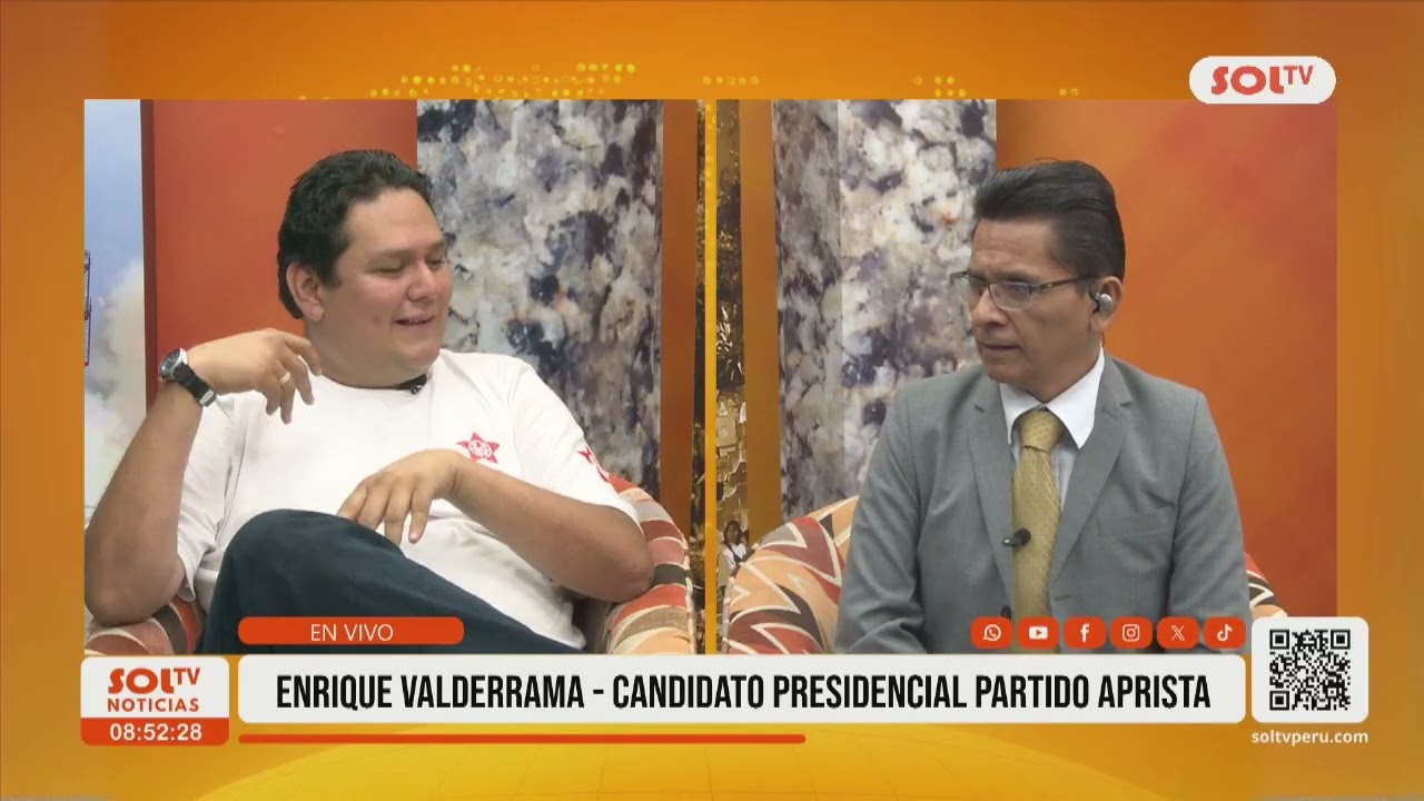 Elecciones 2026: entrevista a Enrique Valderrama, candidato a la presidencia por el APRA