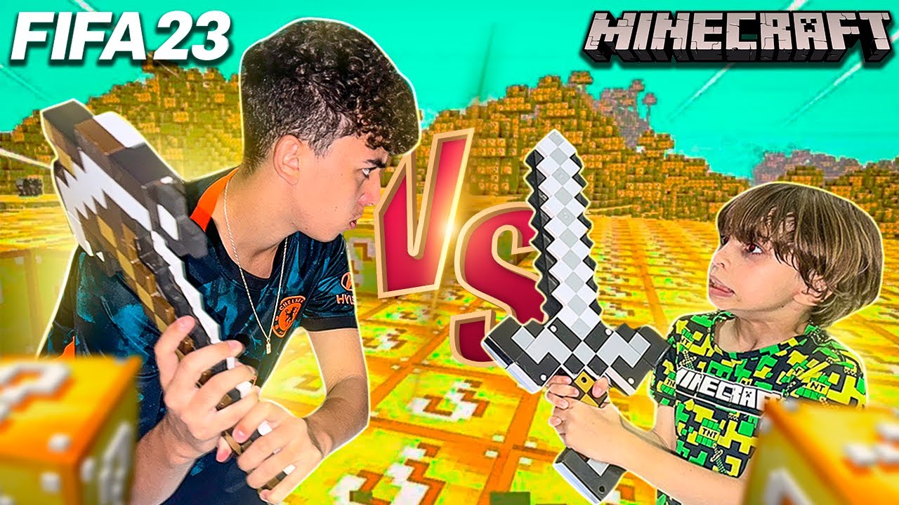 ELE PERDEU NO X1 NO MINECRAFT LUCKY BLOCK E FICOU TRISTÃO! 🥺