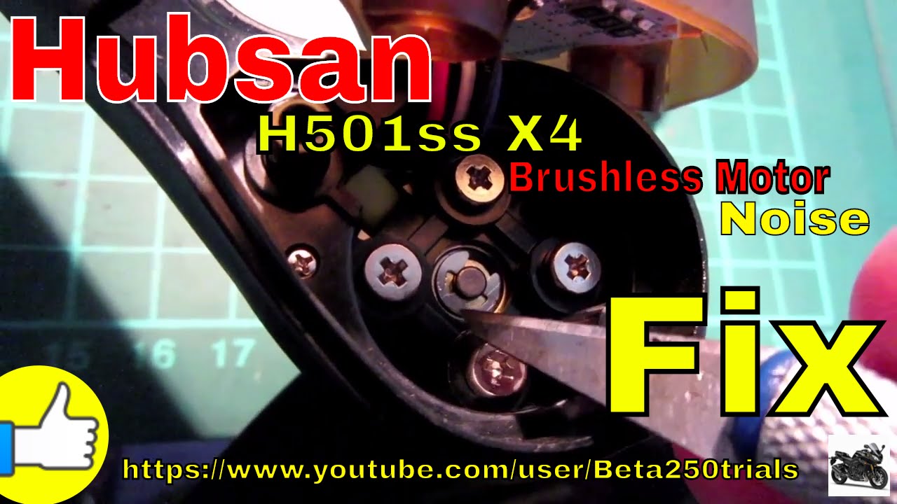 How to Fix || Hubsan H501ss X4 ||  Brushless Motor Noise ||