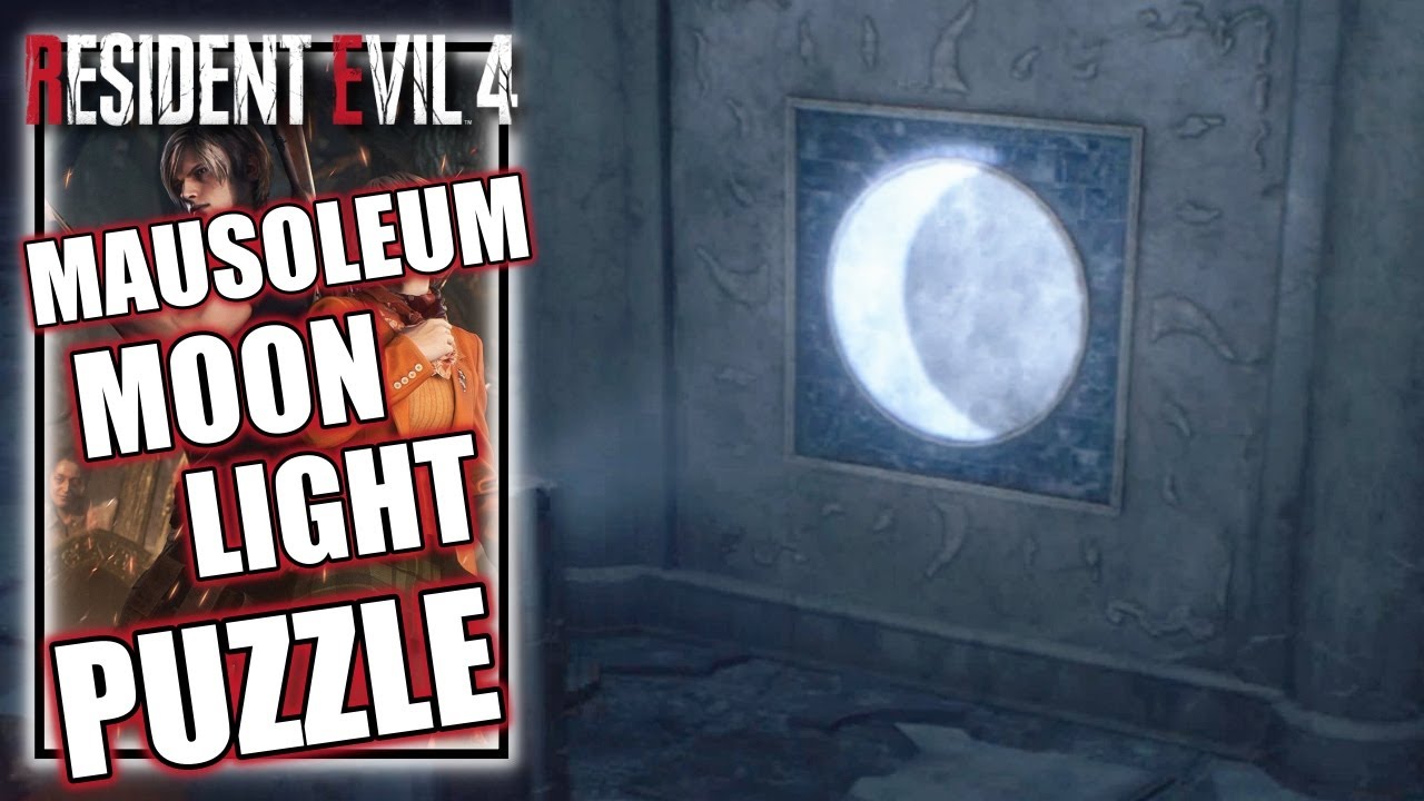 Resident Evil 4 Remake - Ashley Moon Light Puzzle Solution - Mausoleum Chapter 9