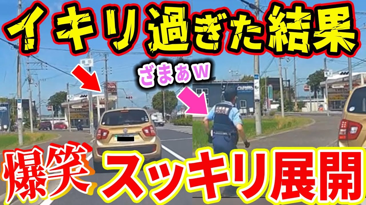 【ドラレコ総集編】イキって一時停止を無視したDQNに制裁が下る瞬間【交通安全推進、危機予知トレーニング】【スカッと】