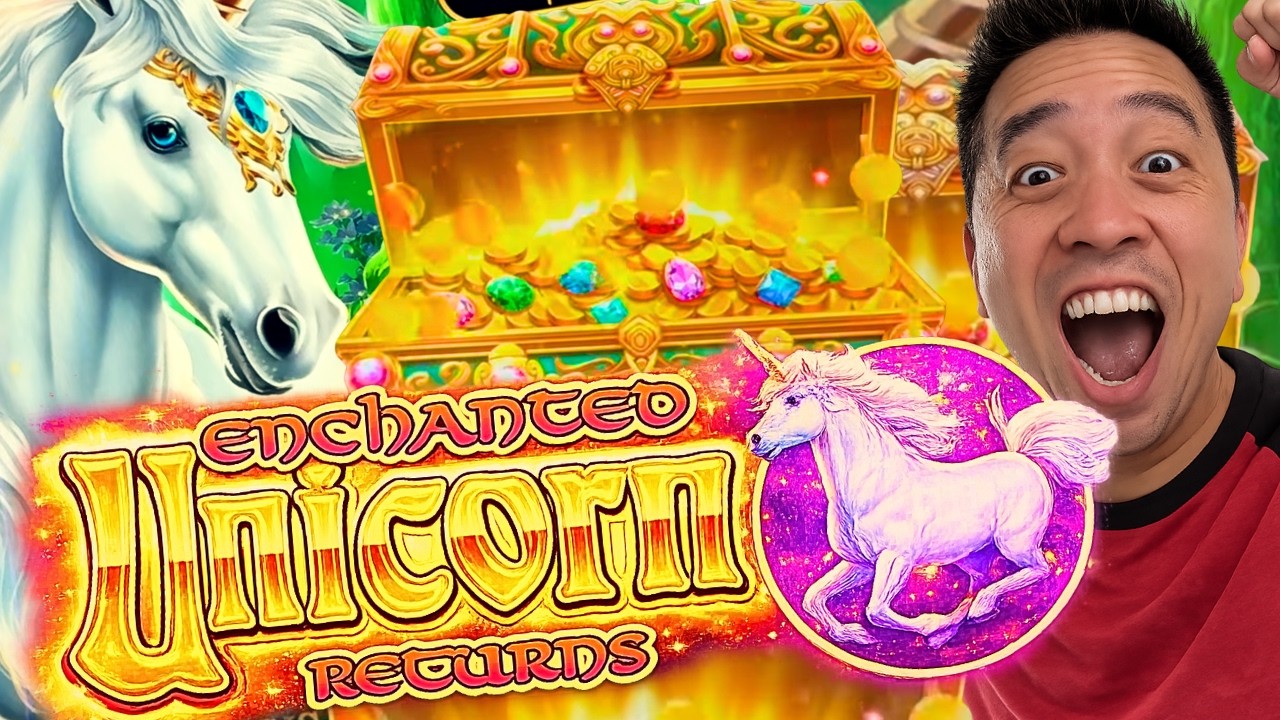 I GOT THE TREASURE!!!! BACK FOR SECONDS! 🤑 NEW ENCHANTED UNICORN RETURNS Slot Machine (IGT)