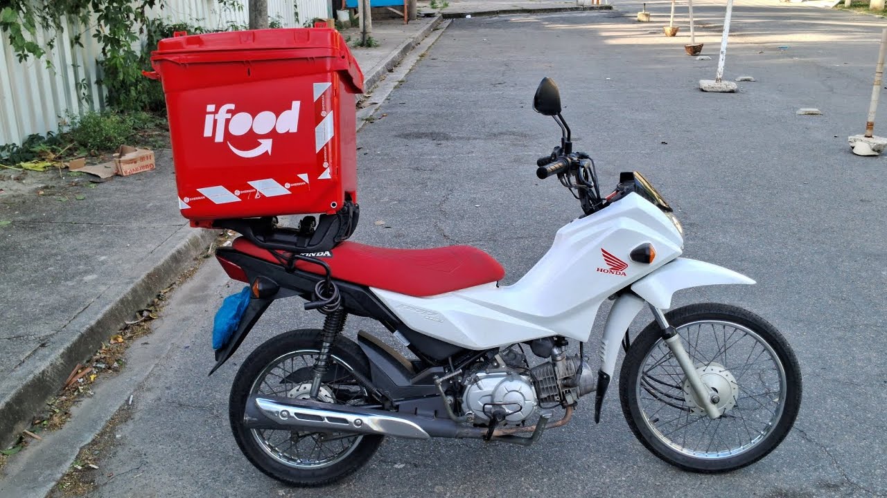 Suporte ICBRAS e Baú 110 litros na pop 110i (IFOOD)