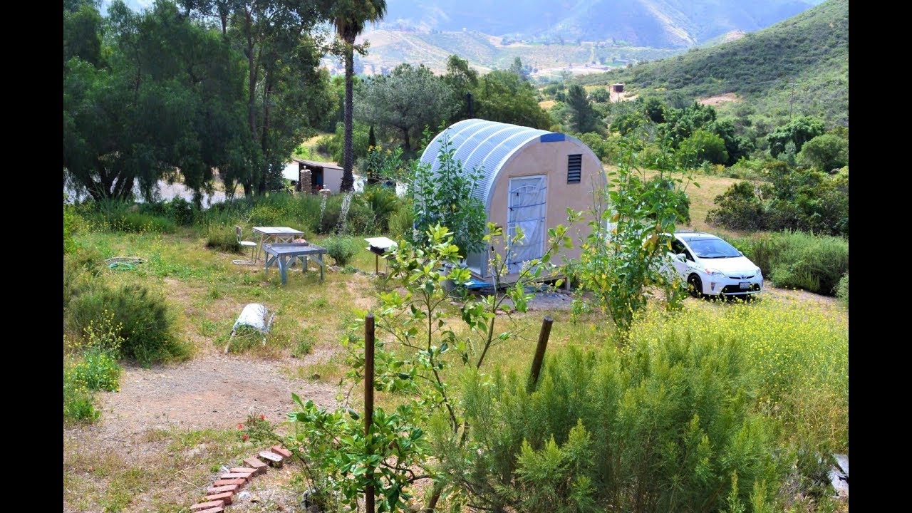 Permaculture Homestead With Papercrete Tiny House