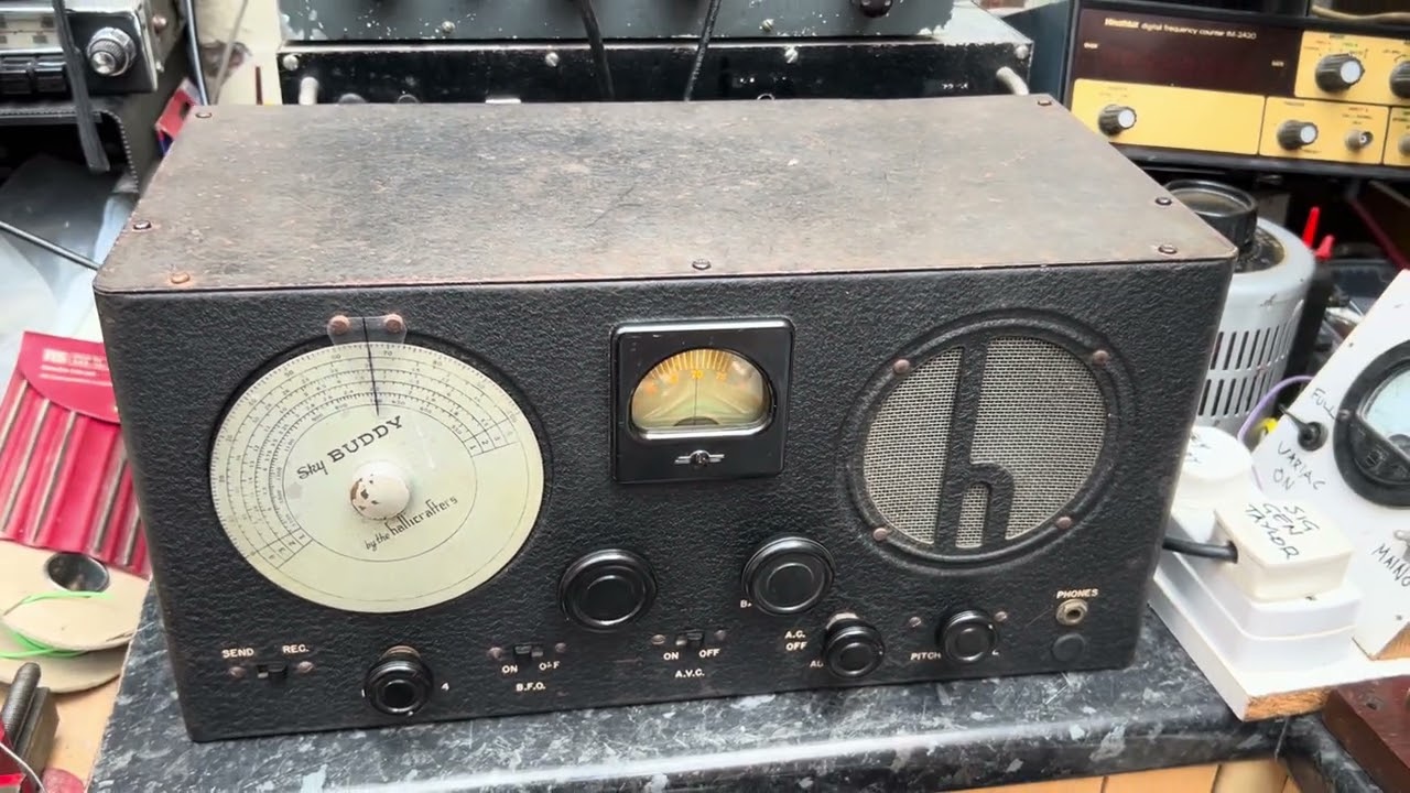 Hallicrafters S-19 Sky Buddy Receiver - a basic USA made set from 1937 - finally saved!