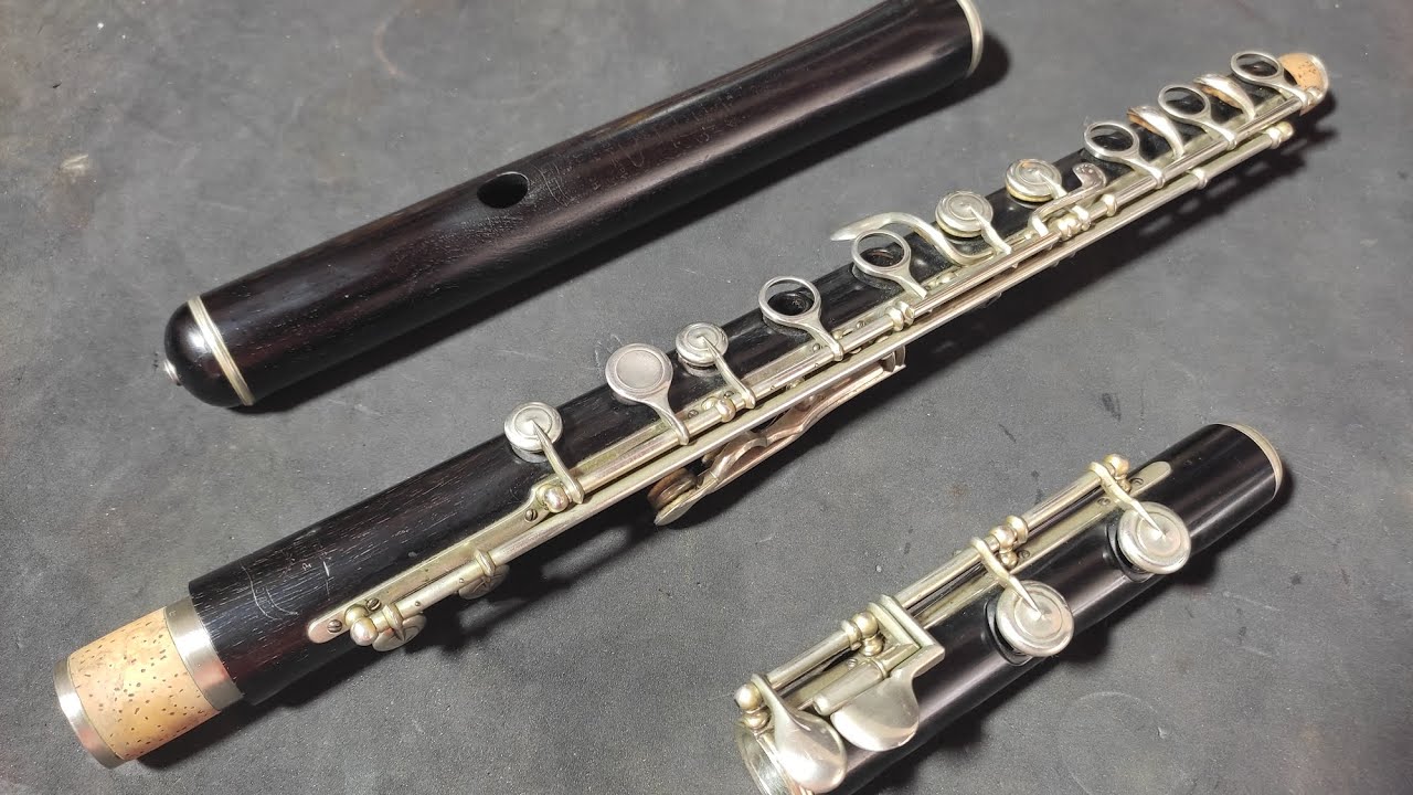 #flautatransversal de madeira cônica 134 anos - Conical boehm flute 134 years - hino 260 #ccb
