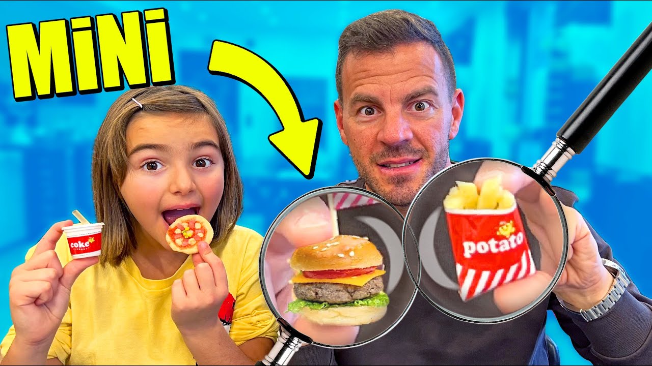 PROBANDO COMIDA MINIATURA Itarte Vlogs