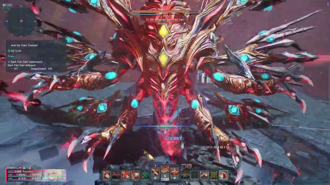 [PSO2:NGS] Malignant Dark Falz Vael Solo Fi/Sl 14:57