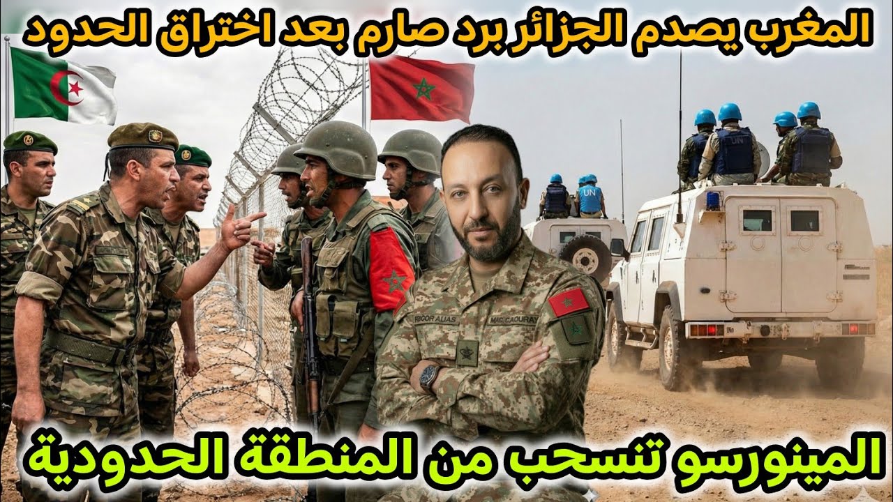 المغرب يصدم الجزائر برد صارم بعد اختراق الجيش الجزائري بدللحدود، و المينورسو تنسحب من المنطقة