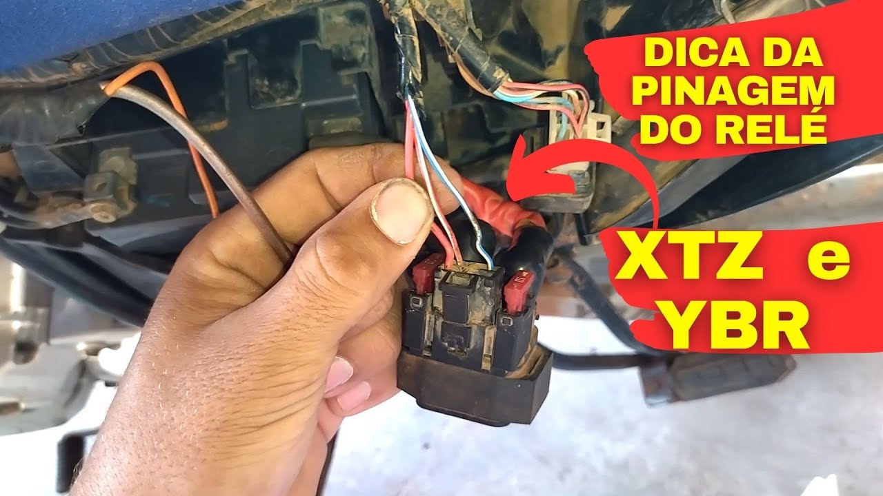 Como funciona a pinagem do relé de partida da XTZ e YBR 125cc ?