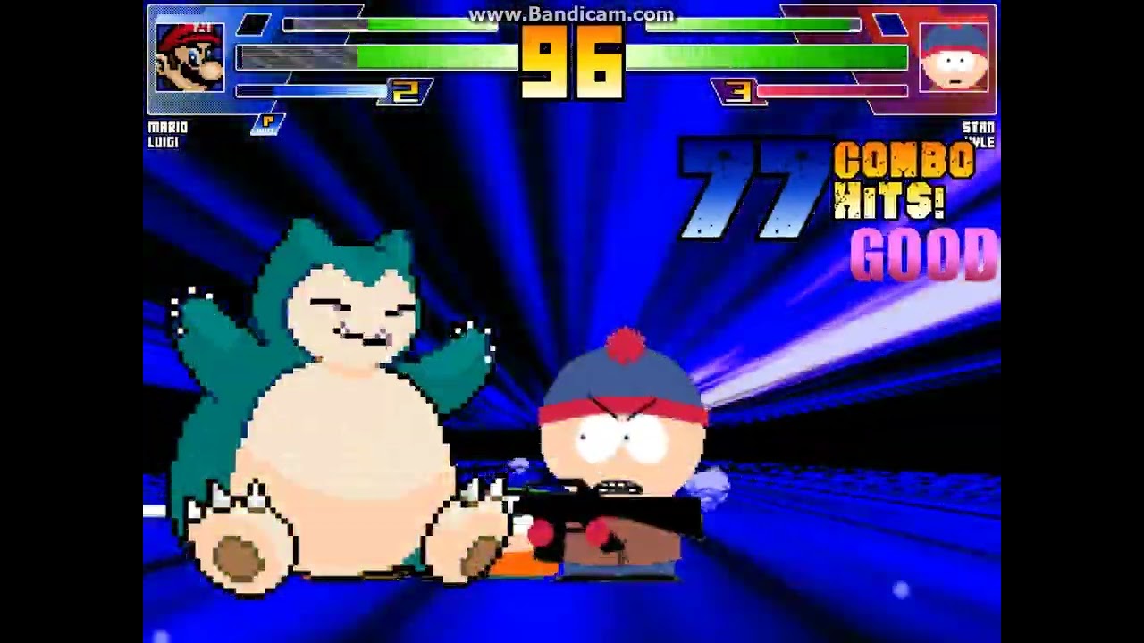 MUGEN battle #7704: Mario, Luigi & Toad vs Stan, Kyle & Kenny