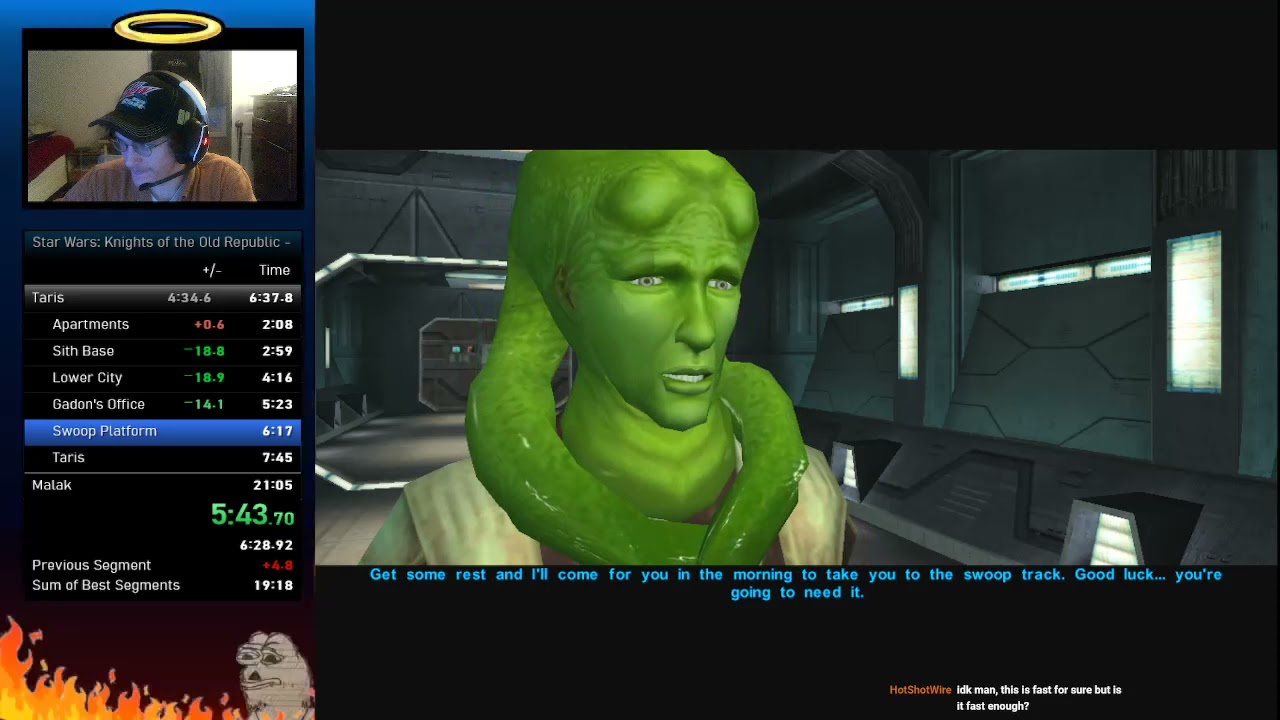 SW:KOTOR Any% (Unrestricted) Speedrun 21:03