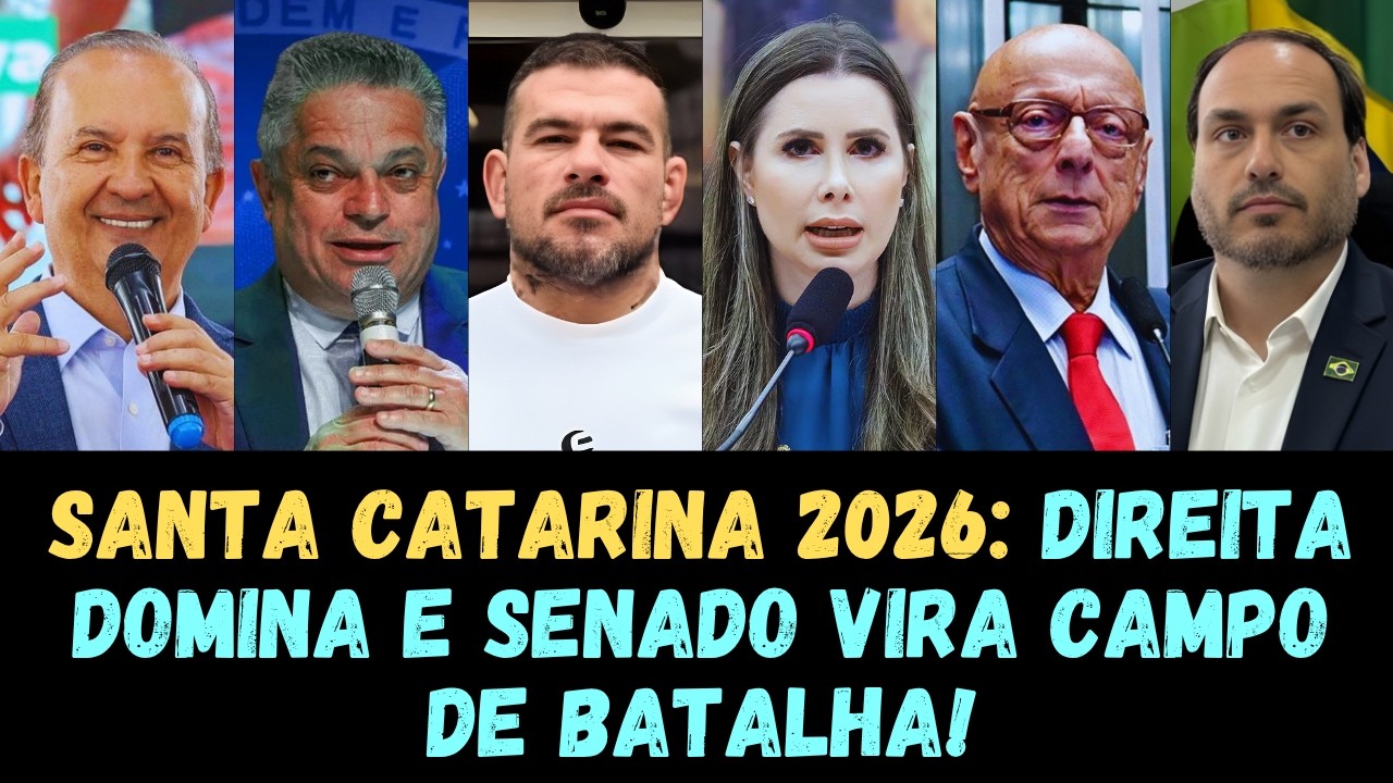 Santa Catarina 2026: pesquisa mostra cen&aacute;rio quase definido na corrida pelo governo do estado