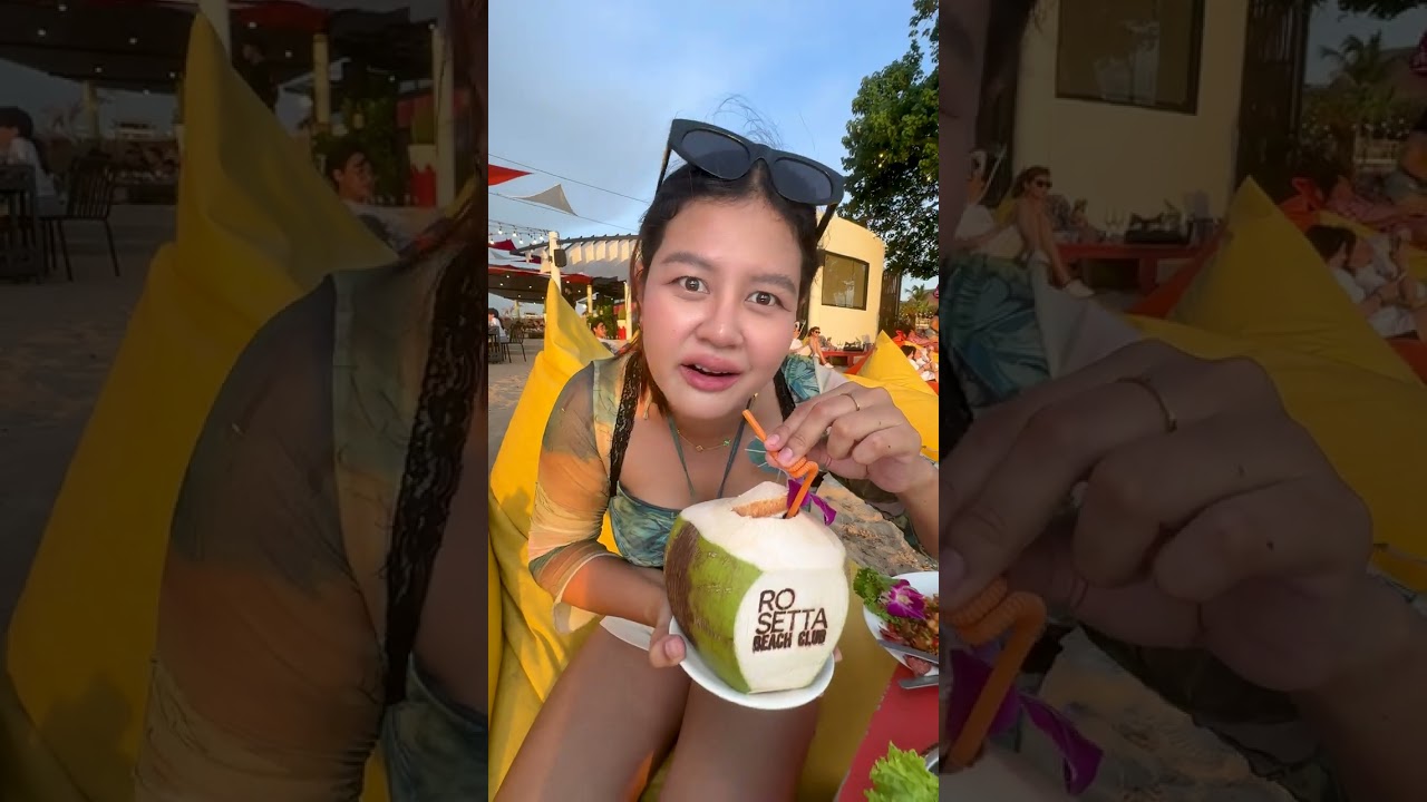 กินข้าวริมทะเลบางแสน เดินลงเล่นนำ้ได้เลย