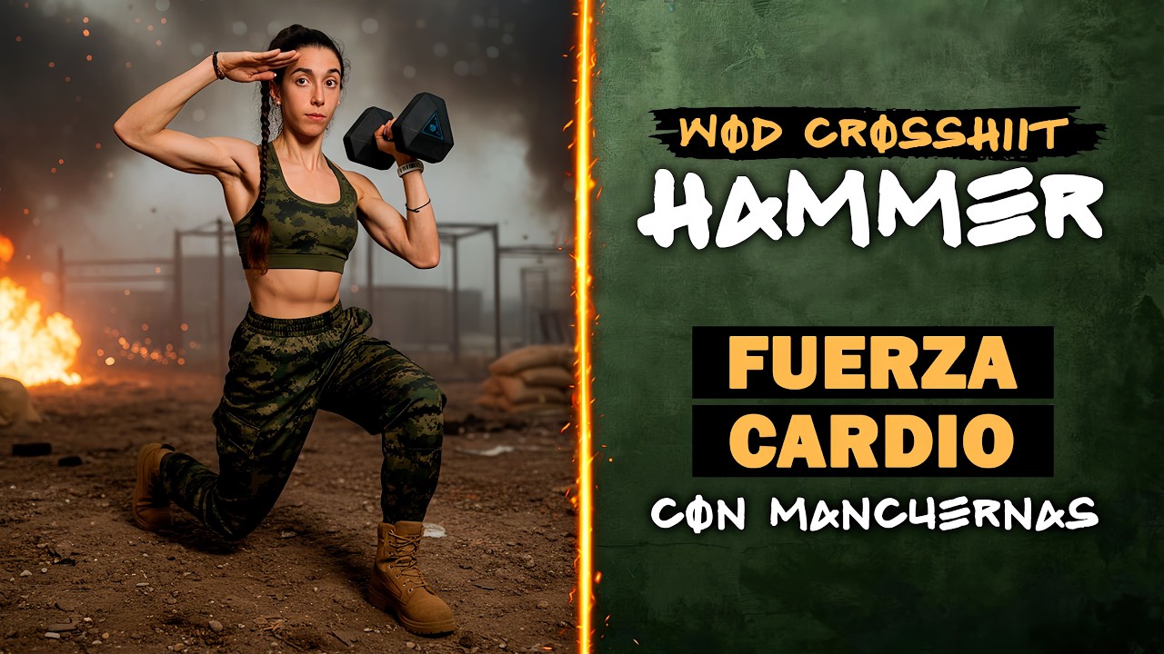HAMMER WORKOUT 🔥 Rutina Completa Cardio & Fuerza con Mancuernas | Cross HIIT
