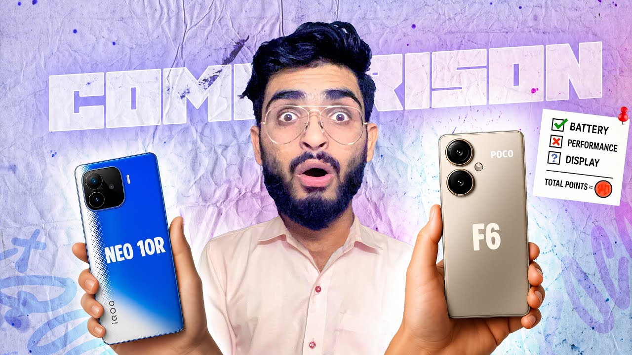 iQOO Neo 10R vs Poco F6 Full Detailed Comparison | Best Gaming Phone under 30000