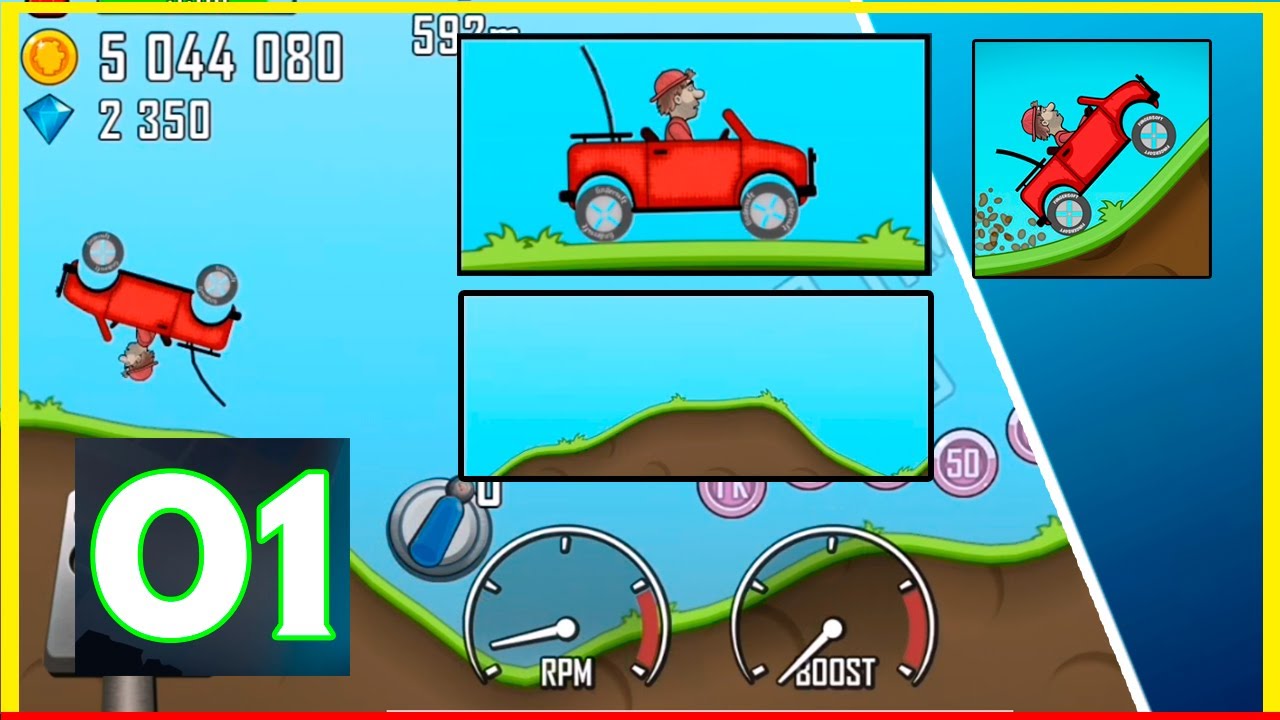 Hill Climb Racing - Hill Climber in Countryside - Gameplay Walkthrough Part 1 - (Android,iOS)