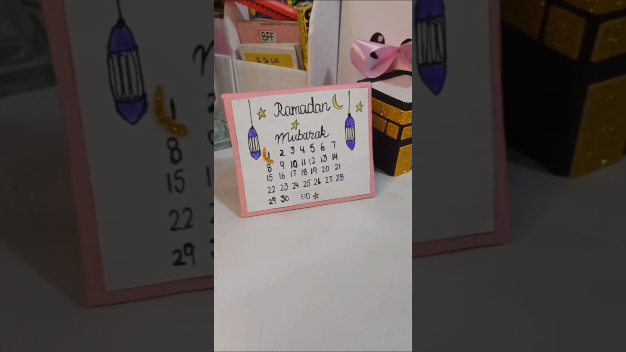 Diy Ramadan calendar|Day 3 of Ramadan series|#shorts #viral #diy #handmade #ramadan #decor #viral