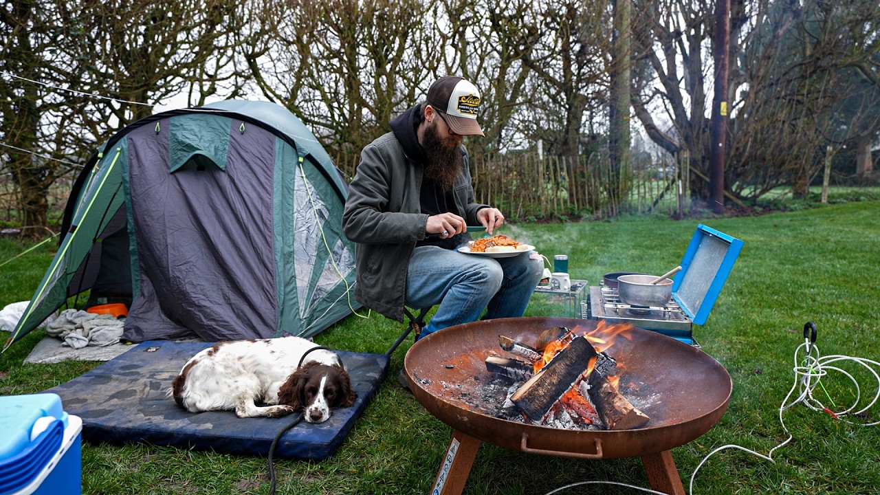Trying To Fix My Mental Health - Rainy Solo Camping with My Dog