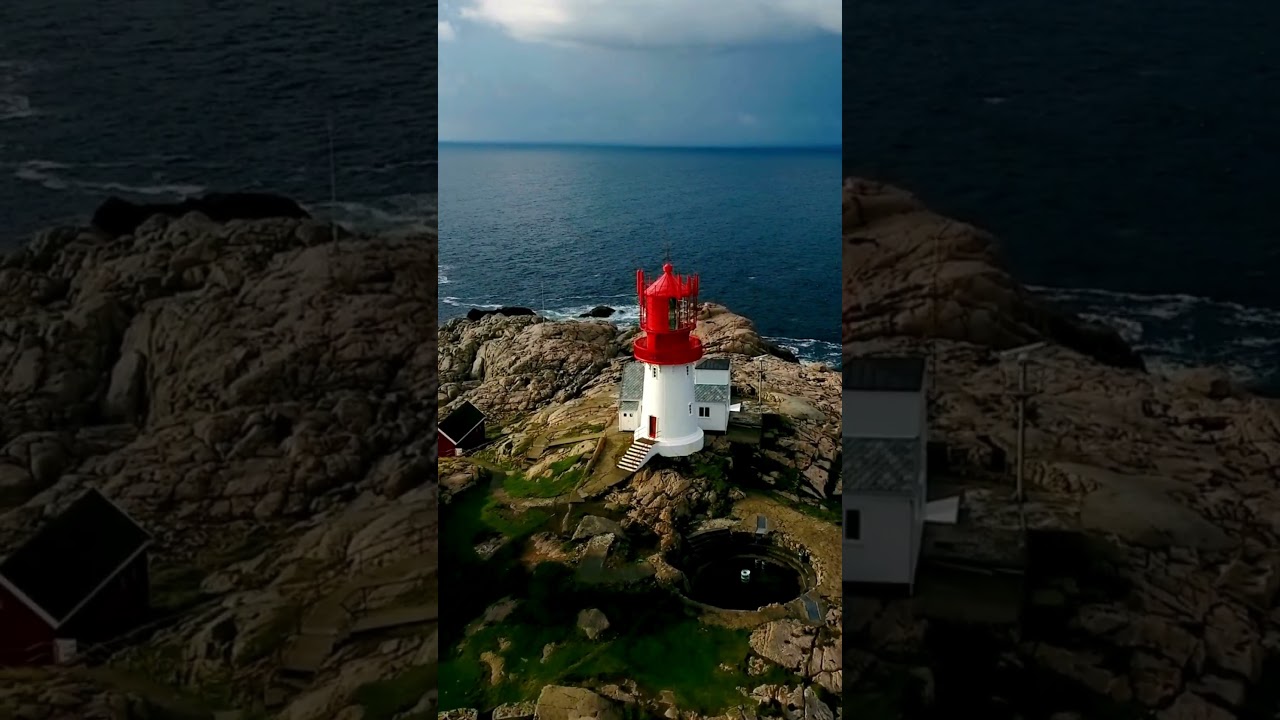 Маяк Линдеснес Фир в Норвегии  #LindesnesFyr #маяк #Норвегия #путешествия #северныепейзажи