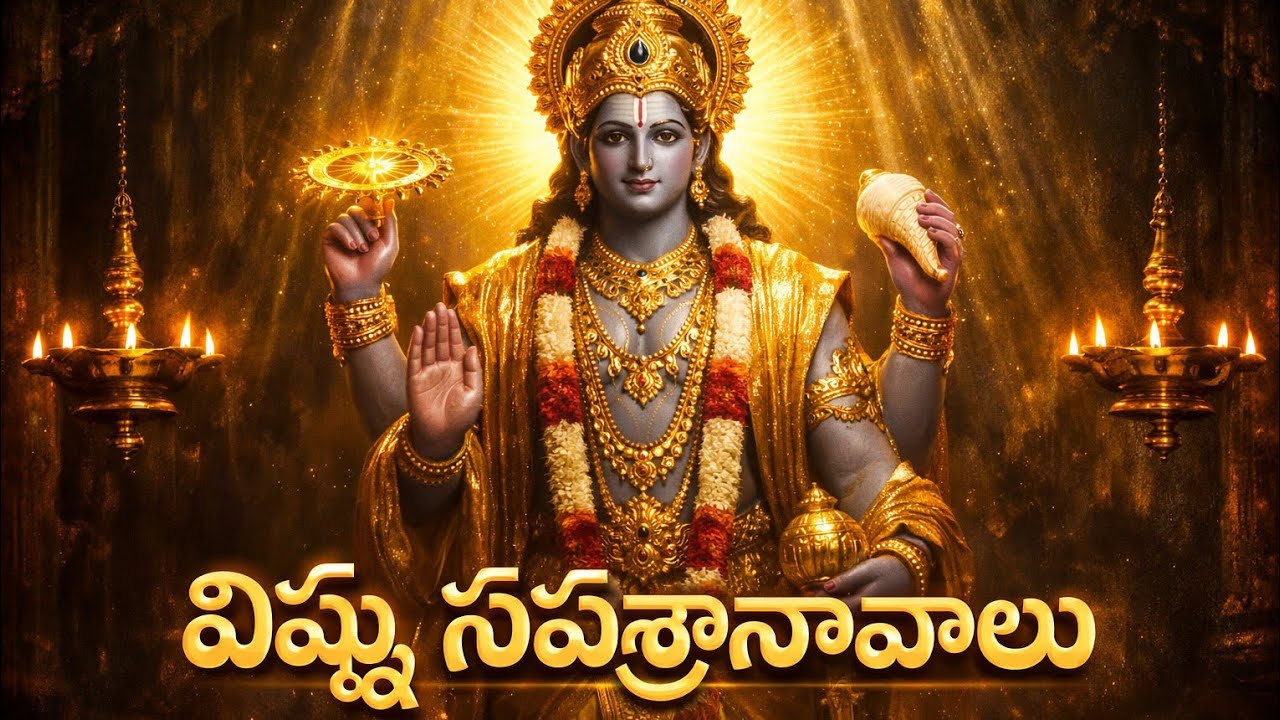 విష్ణు సహస్రనామాలు 🙏 | Bhaktiyoga | Peaceful Vishnu Sahasranamam Telugu