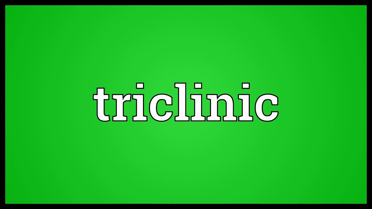 Triclinic Meaning | Wordogram