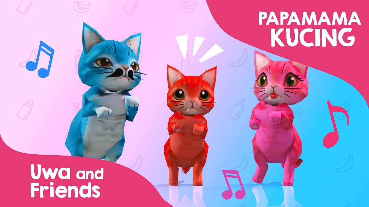 Lagu Anak Papa Mama Kucing - Cat Dance - Lagu Kucing Lucu