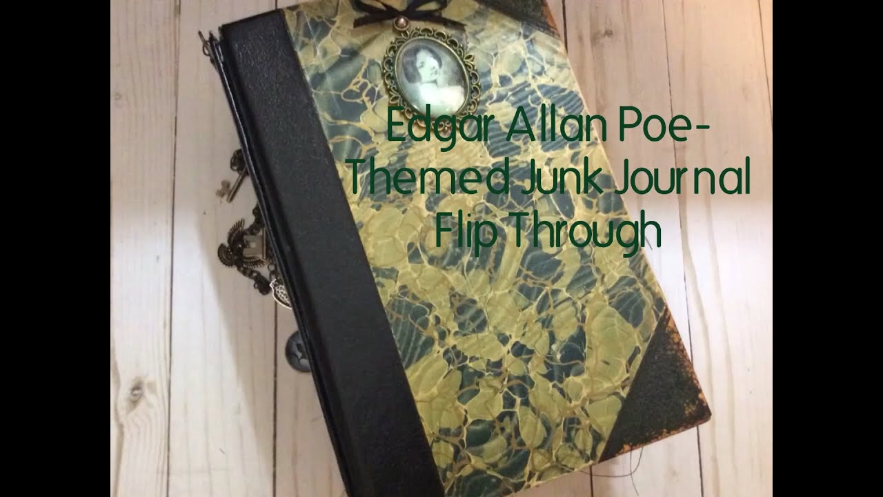 Edgar Allan Poe-themed Junk Journal Flip Through