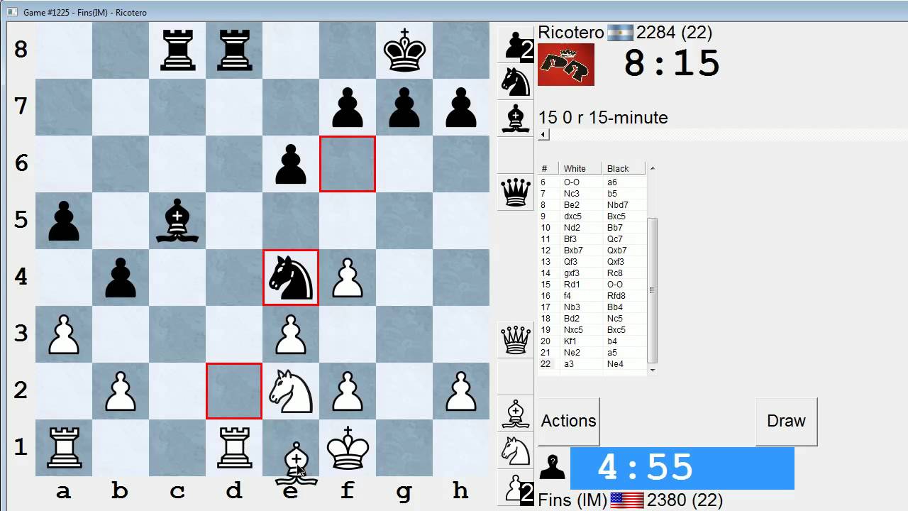 Standard Chess #160: IM Bartholomew vs. Ricotero (Queen's Gambit Accepted)