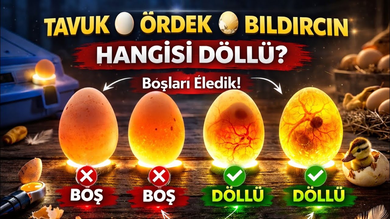 3 Farklı Tür Aynı Kuluçkada! Döl Kontrolünde Şaşırtan Sonuç 🥚🔥