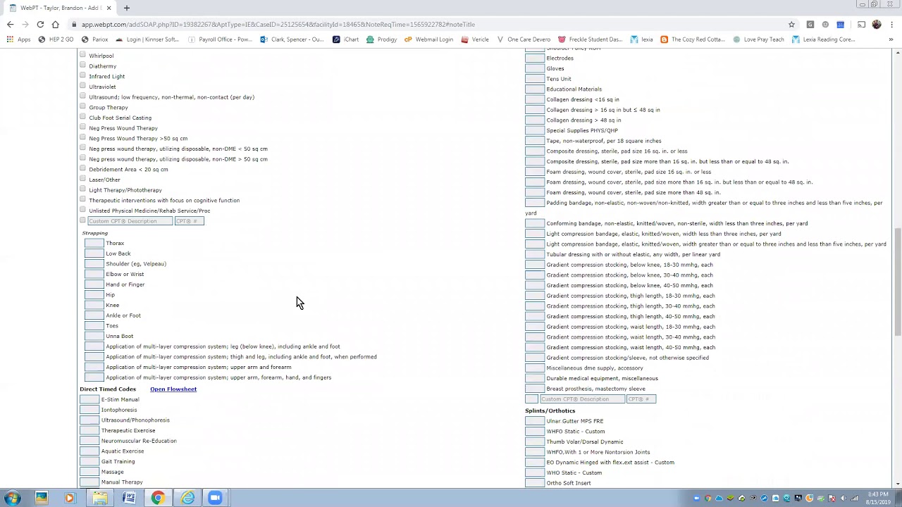 WebPT Eval