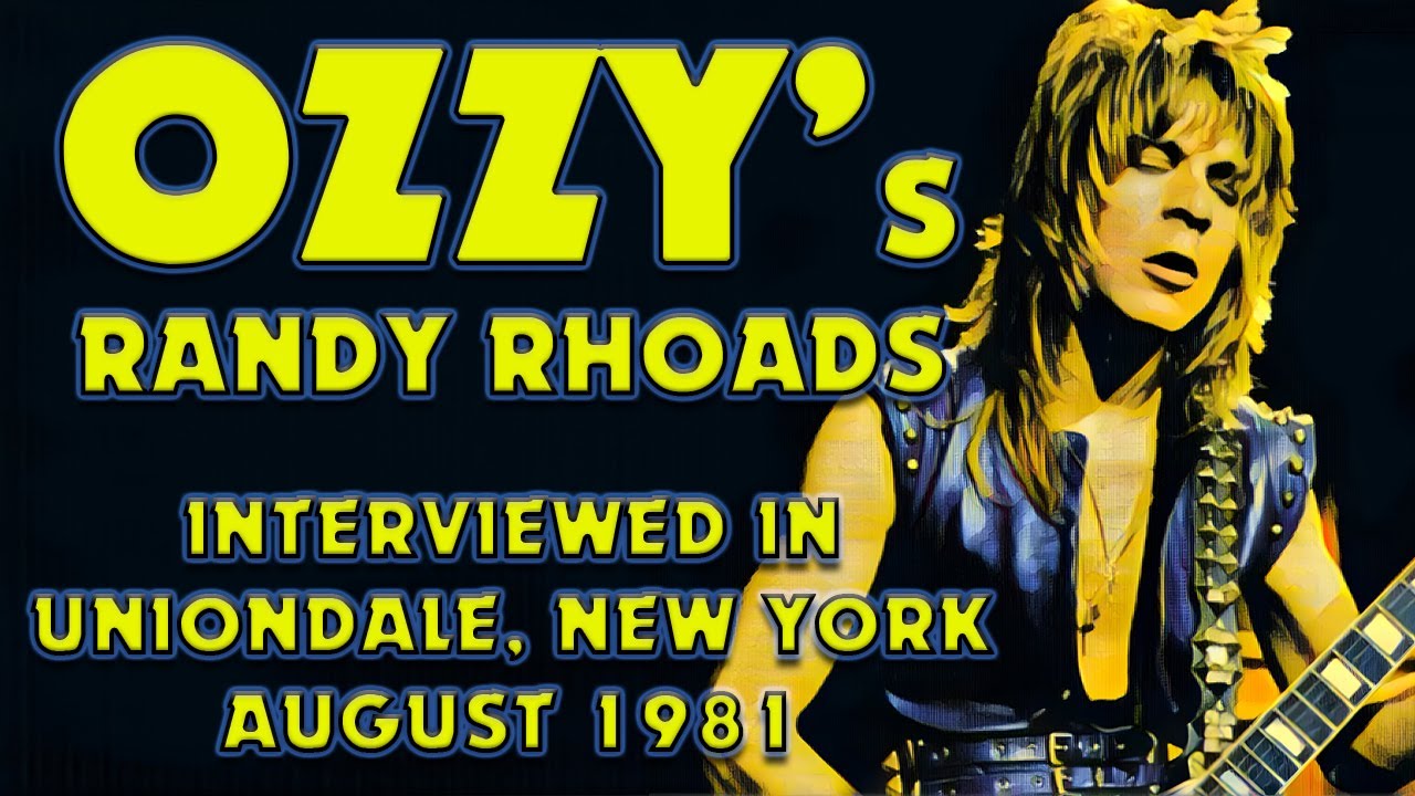 OZZY OSBOURNE's Randy Rhoads interviewed in Uniondale, New York 1981