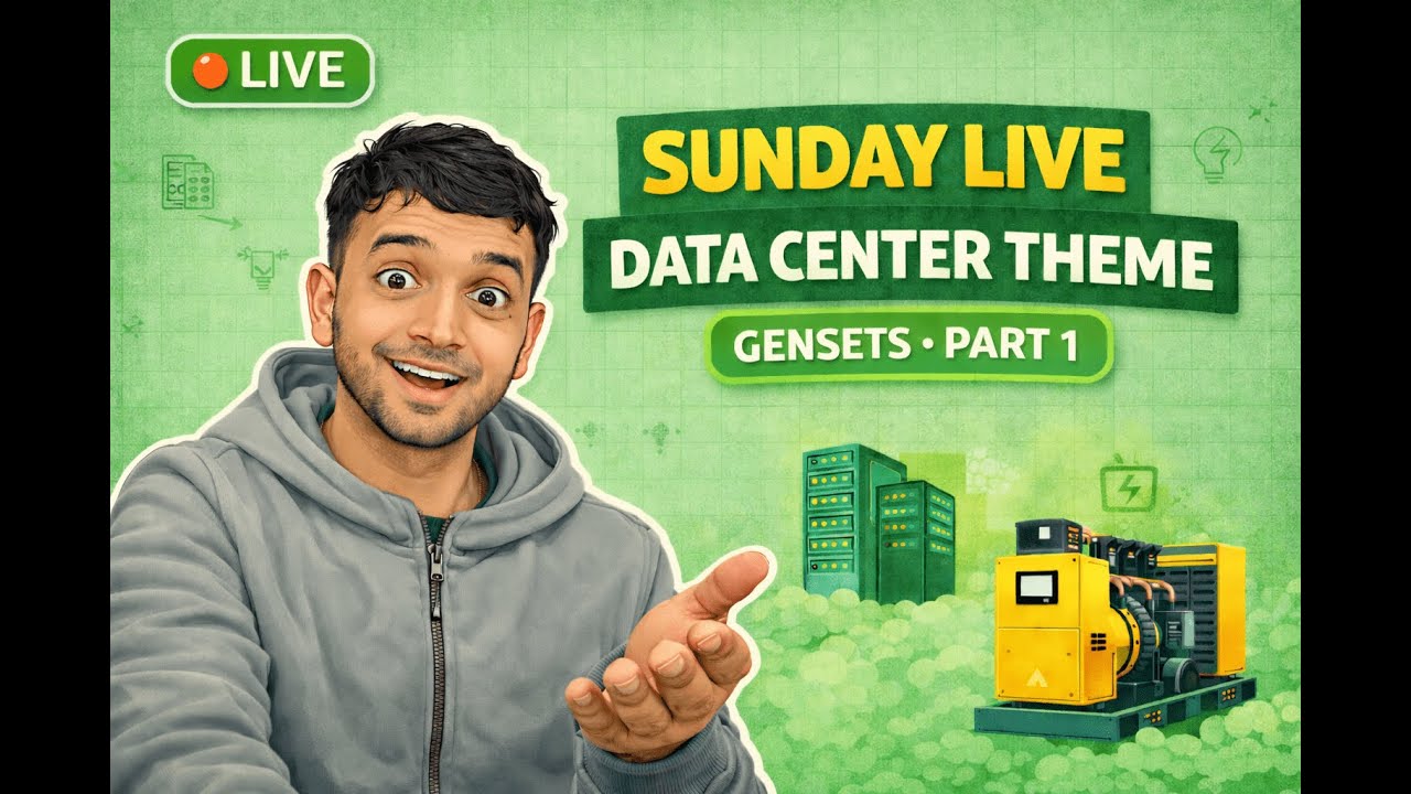 Sunday Live - Discussion on Data Center Theme Stocks - Gensets - Part 1