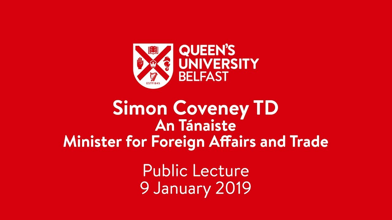 Simon Coveney TD, Public Lecture