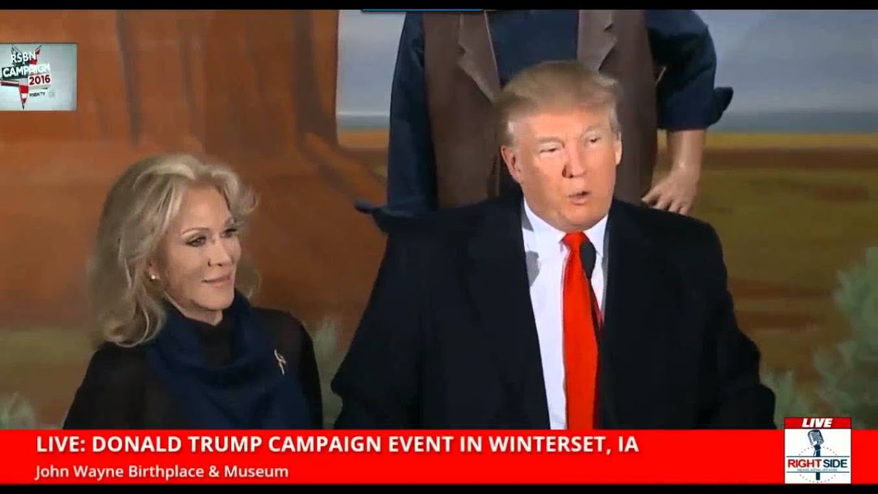 John Wayne's Daughter Aissa Endorses Donald Trump (1-19-16)