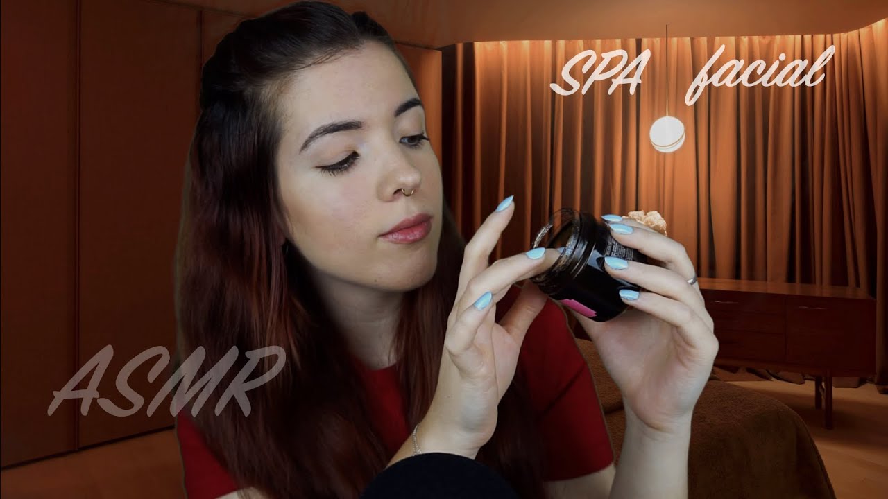 ASMR - SPA facial relajante | ROLEPLAY en español | Limpieza, hidratación, masaje...😴 | Helsusurros