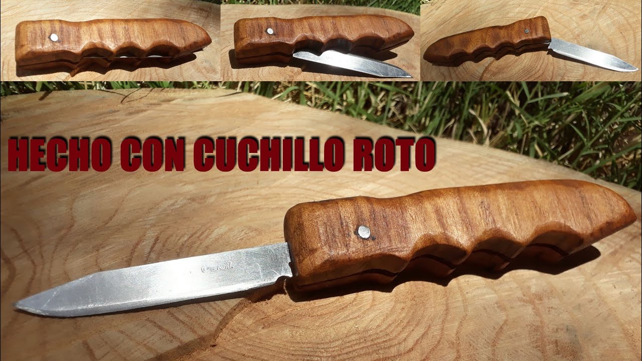 🔥FABRICACION DE NAVAJA CASERA con 👉 [CUCHILLO ROTO]