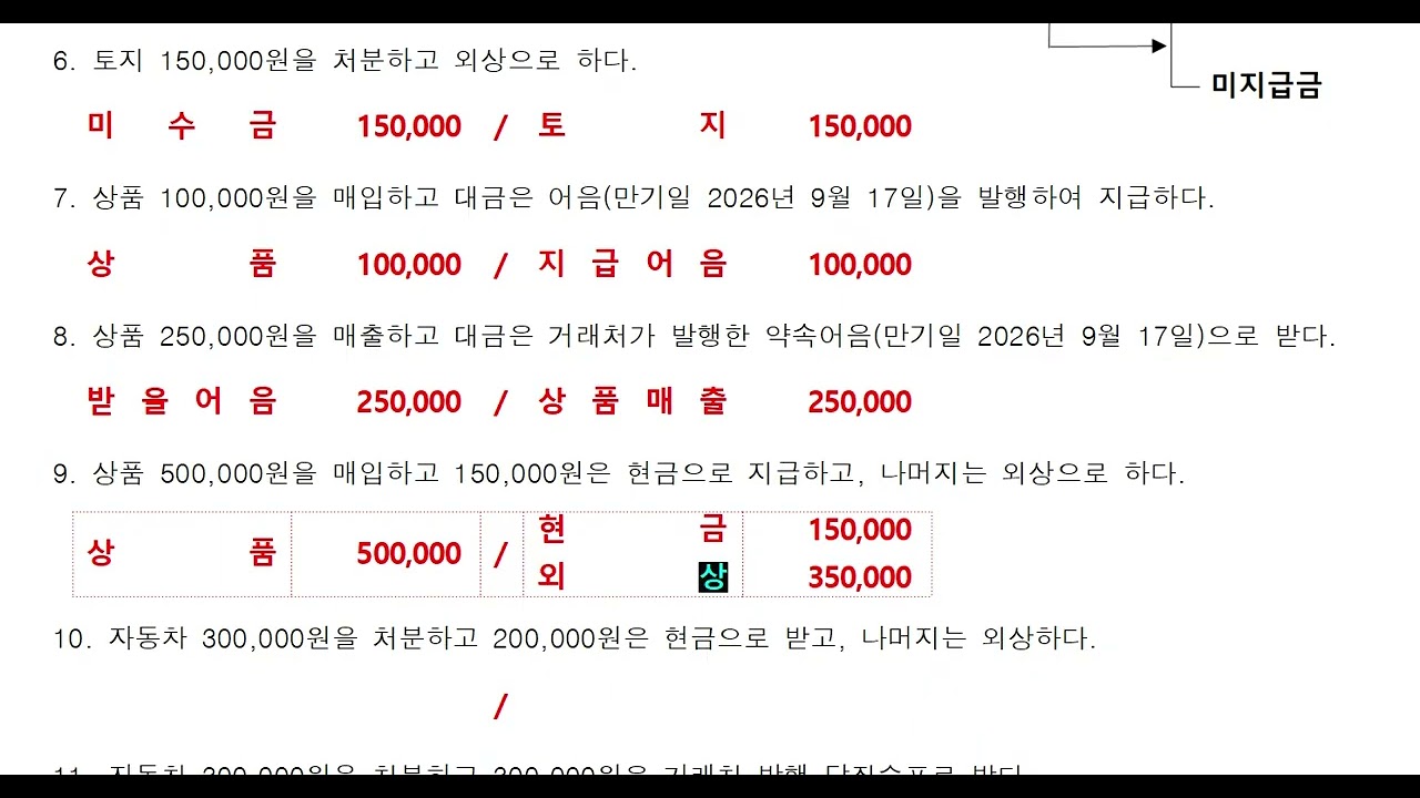 회계 초보자를 위한 분개입문