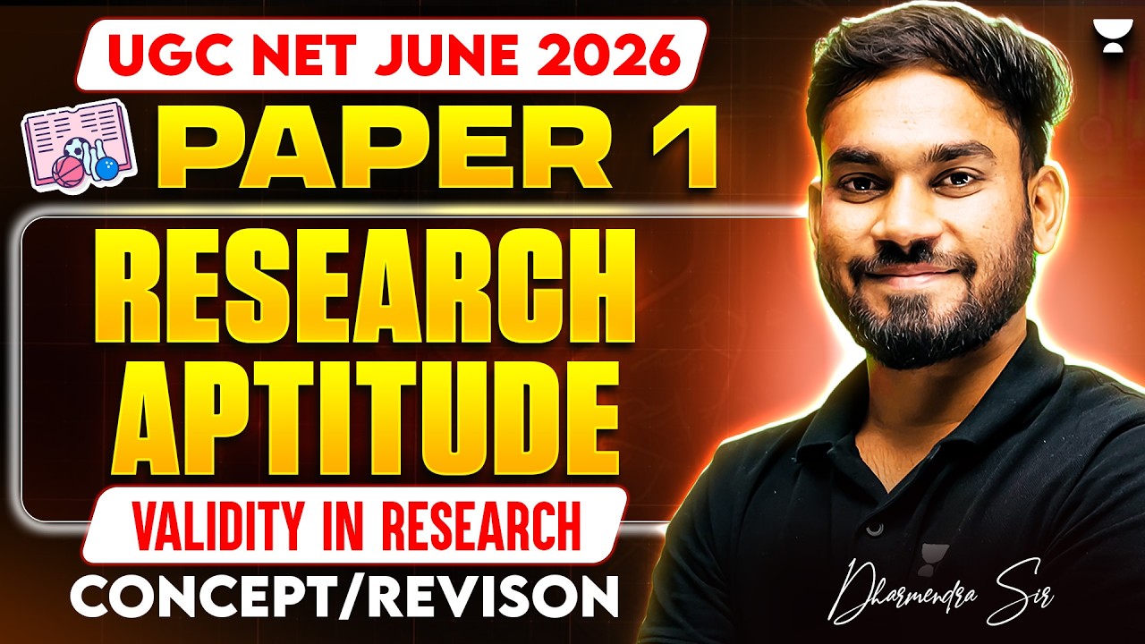 UGC NET Paper 1 June 2026 | Research Aptitude UGC NET | Validity in Research | Dharmendra Sir
