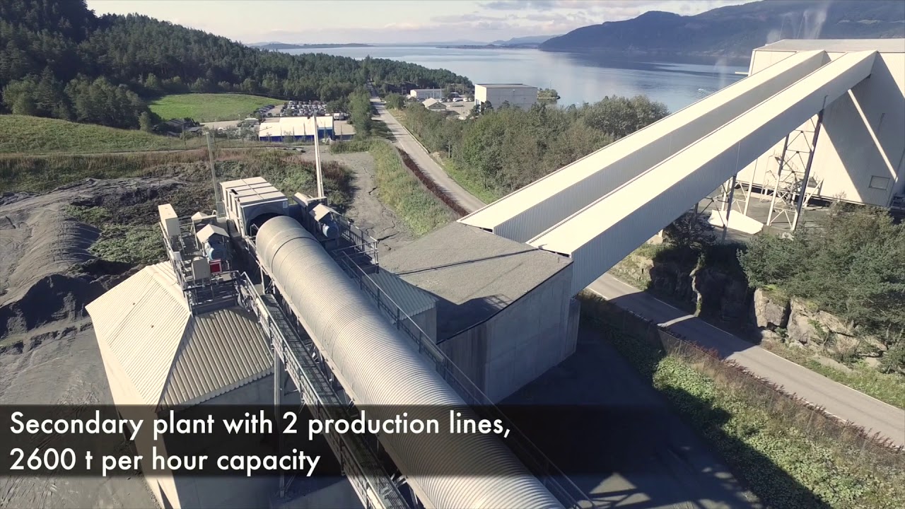 Aggregates production at Norsk Stein Jelsa