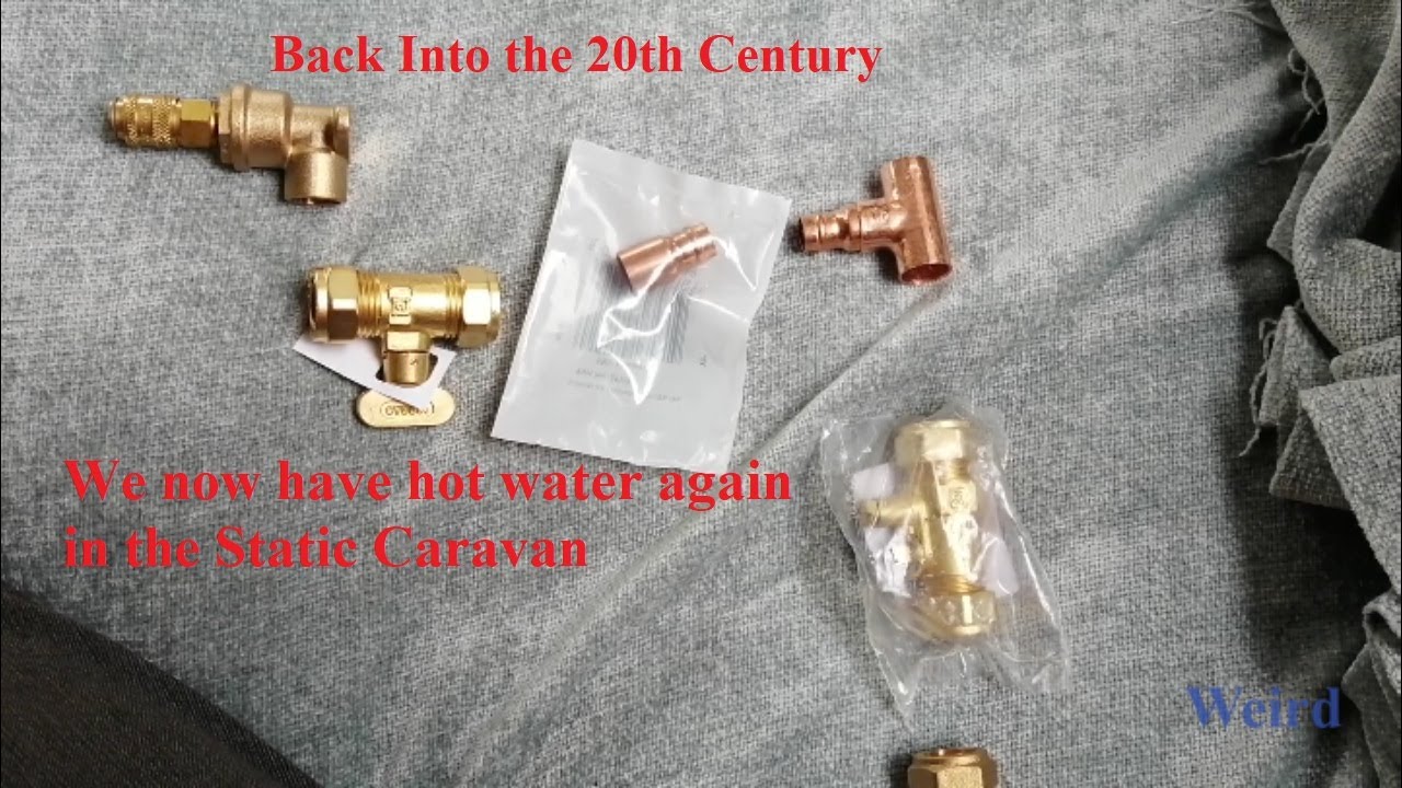 Static Caravan.. New Hot Water Heater installed