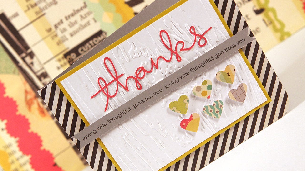 Thanks (Blog Inspired Design) - Make a Card Monday #156
